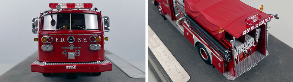 Closeup pictures 1-2 of the FDNY American LaFrance Engine 48 scale model