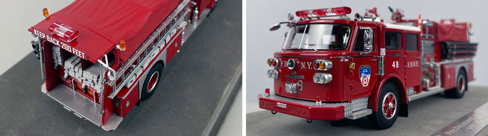 Closeup pictures 3-4 of the FDNY American LaFrance Engine 48 scale model