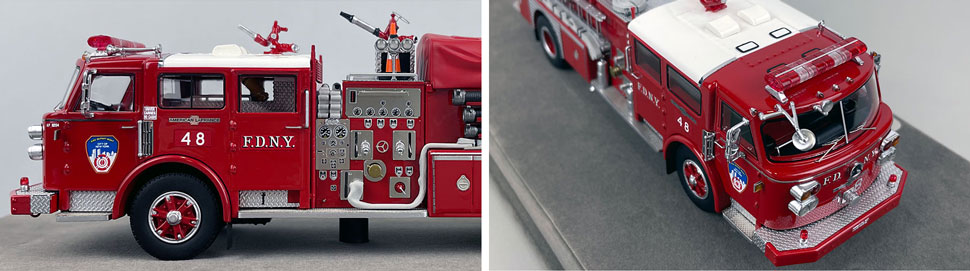 Closeup pictures 5-6 of the FDNY American LaFrance Engine 48 scale model