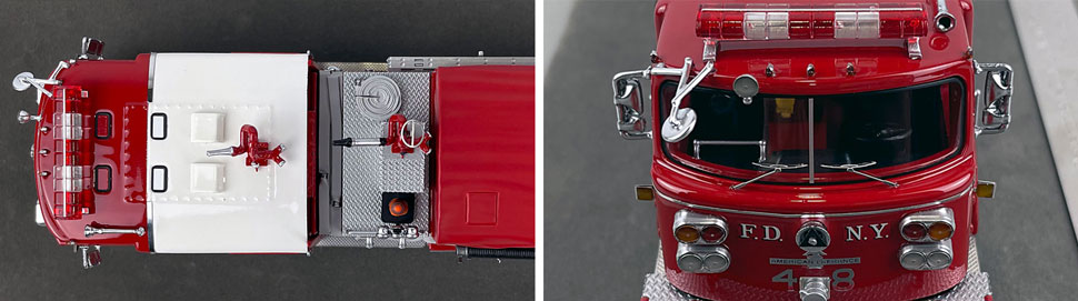 Closeup pictures 13-14 of the FDNY American LaFrance Engine 48 scale model