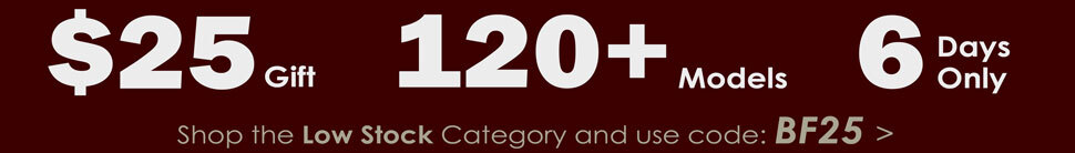 Take $25 off Low Stock scale models