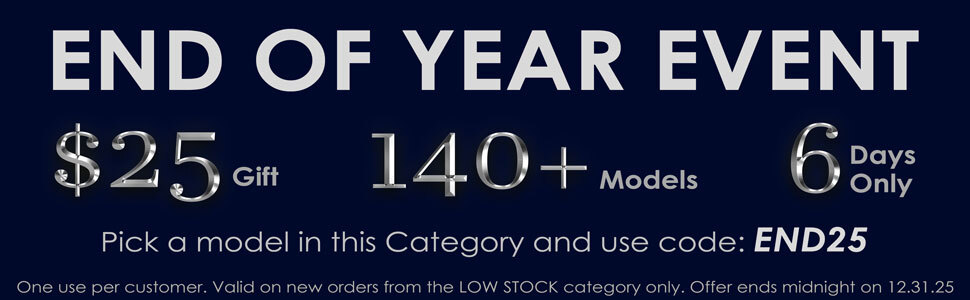 Take $25 off Low Stock scale models