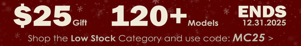 Take $25 off Low Stock scale models