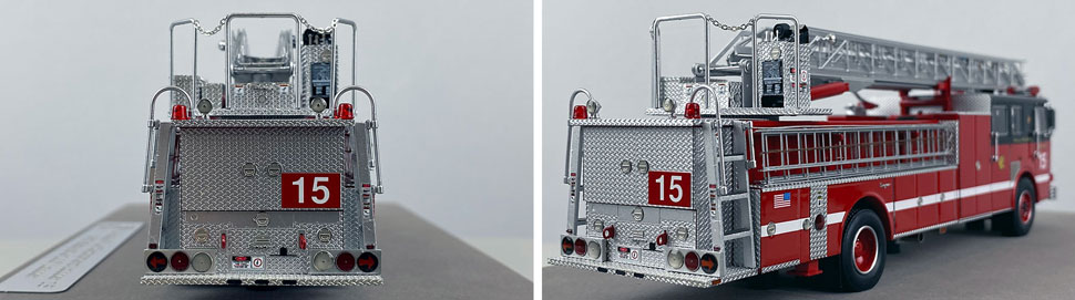 Closeup pics 3-4 of Chicago Fire Department Seagrave Truck 15 scale model