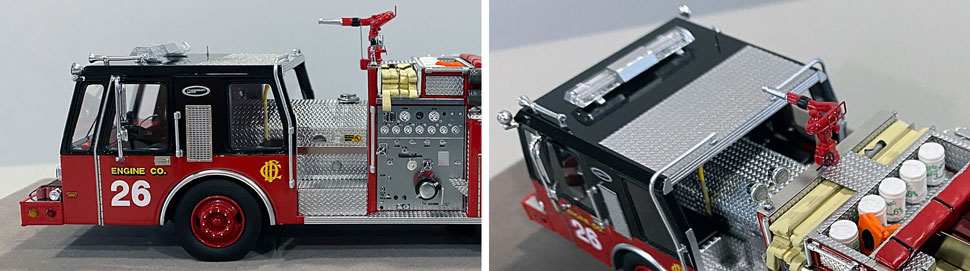 Fire Replicas Chicago Fire Department E-One Hurricane Engine 26 Scale Model