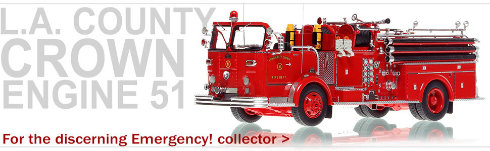 LA County Crown Engine 51 in museum grade 1:50 scale