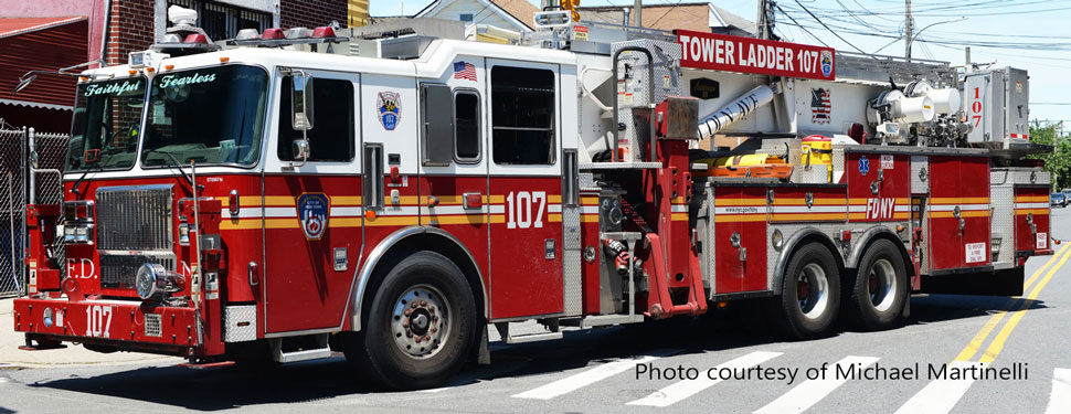 FDNY Tower Ladder 107 courtesy of Michael Martinelli