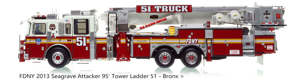 Order your FDNY Seagrave 95' Tower Ladder 51 today!