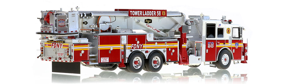 Tower Ladder 58 is hand-crafted using over 500 parts.