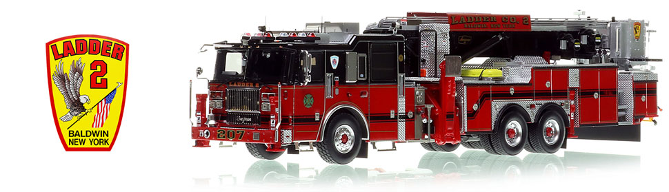 Order your Baldwin Fire Department Seagrave 95' Tower Ladder Co. 2 today!