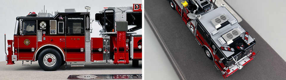 Closeup pictures 5-6 of the Deer Park Fire Department Ladder Co. 10 scale model