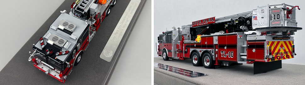 Closeup pictures 7-8 of the Deer Park Fire Department Ladder Co. 10 scale model