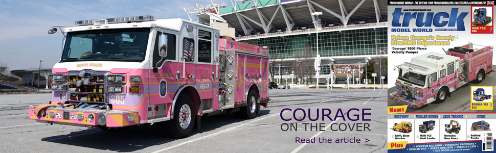 PGFD Courage featured on the cover of Truck Model World