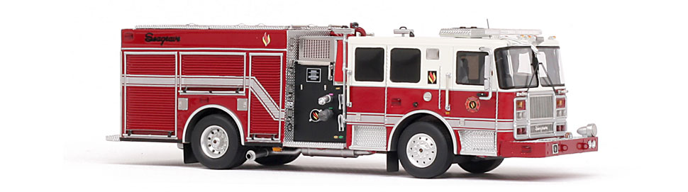 Seagrave Marauder II - 2017 Limited Edition features Seagrave demo truck graphics.