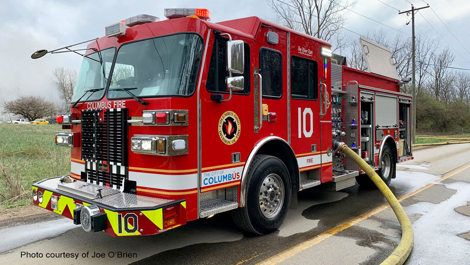 Columbus Division of Fire Sutphen Engine 10 courtesy of Joe O'Brien