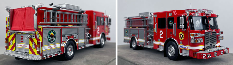 1:50 scale model of Columbus Sutphen Engine 2 close up pictures 11-12