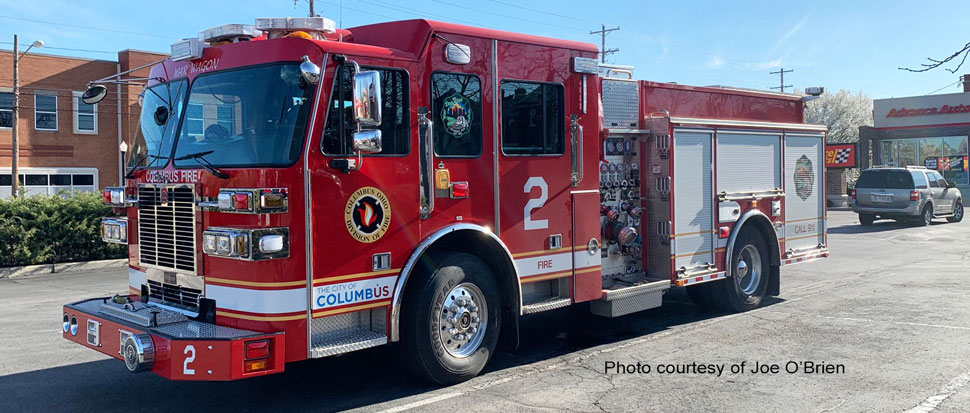 Columbus Division of Fire Sutphen Engine 2 courtesy of Joe O'Brien