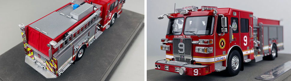 1:50 scale model of Columbus Sutphen Engine 9 close up pictures 3-4