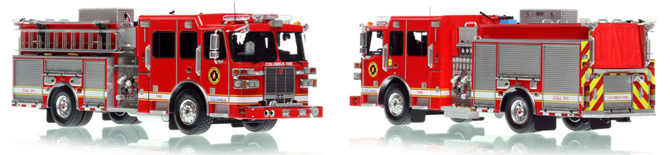 Columbus Engine scale model is hand-crafted and intricately detailed.