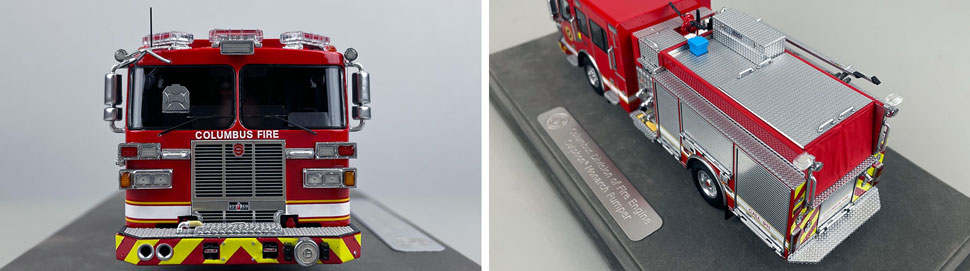 1:50 scale model of the newest spec Columbus Sutphen Engine close up pictures 1-2