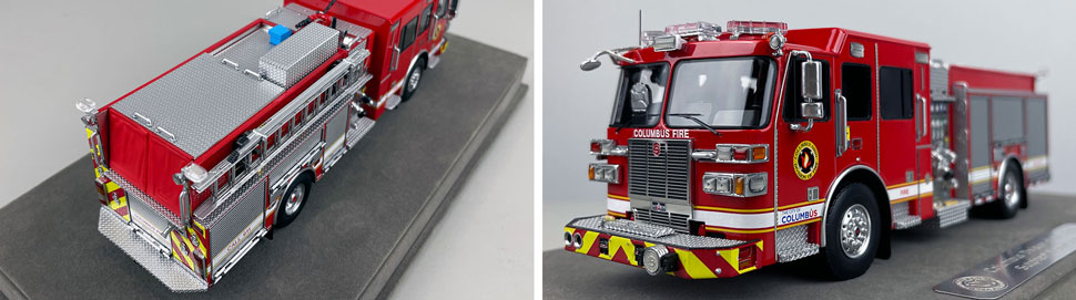 1:50 scale model of the newest spec Columbus Sutphen Engine close up pictures 3-4