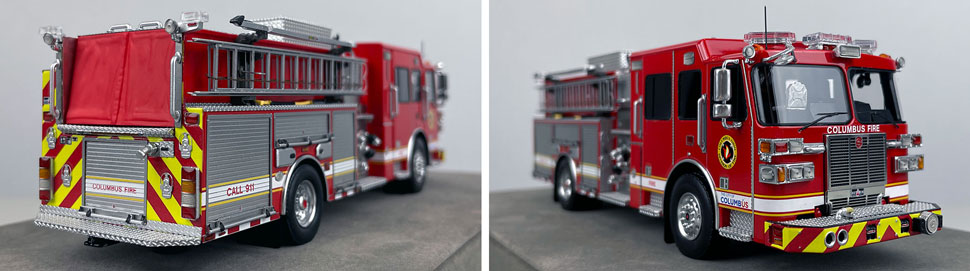 1:50 scale model of the newest spec Columbus Sutphen Engine close up pictures 11-12