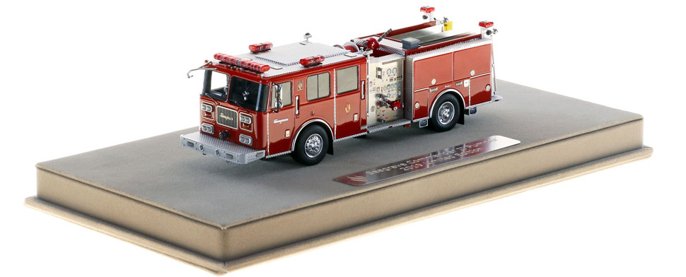 1/25 scale model resin 1958 Seagrave Sedan Pumper fire truck conversion kit