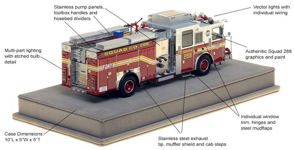 Fire Replicas FDNY Squad 288 Scale Model