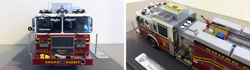 Close up pics 5-6 of FDNY Seagrave Squad 8 scale model 