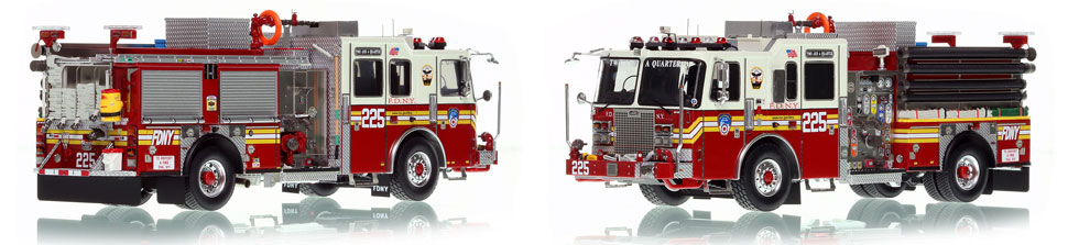 FDNY Engine 225 in Brooklyn is a museum grade 1:50 scale model