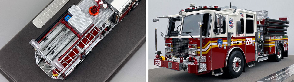 FDNY KME Engine 229 1:50 scale model close up pictures 3-4