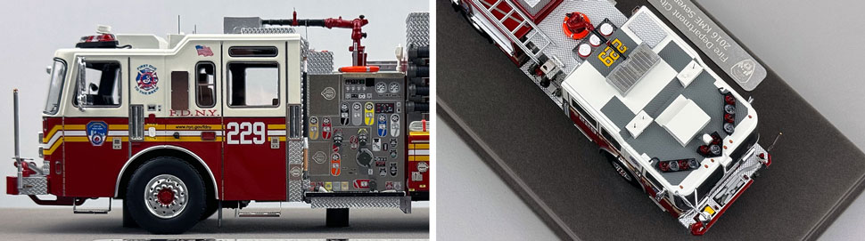 FDNY KME Engine 229 1:50 scale model close up pictures 5-6