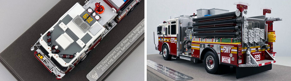 FDNY KME Engine 229 1:50 scale model close up pictures 7-8