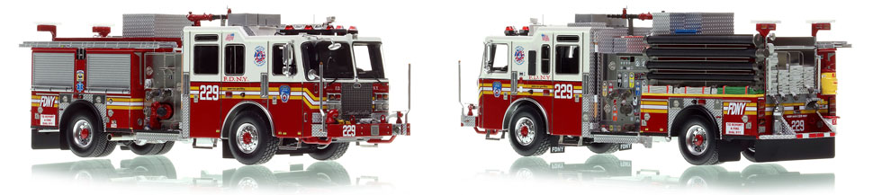 FDNY KME Engine 229 is a museum grade 1:50 scale model