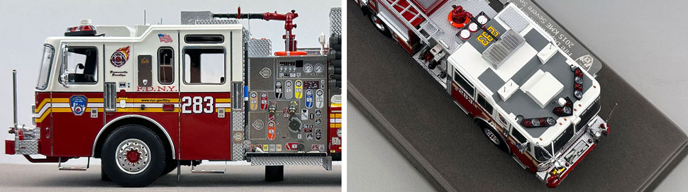 FDNY KME Engine 283 1:50 scale model close up pictures 5-6