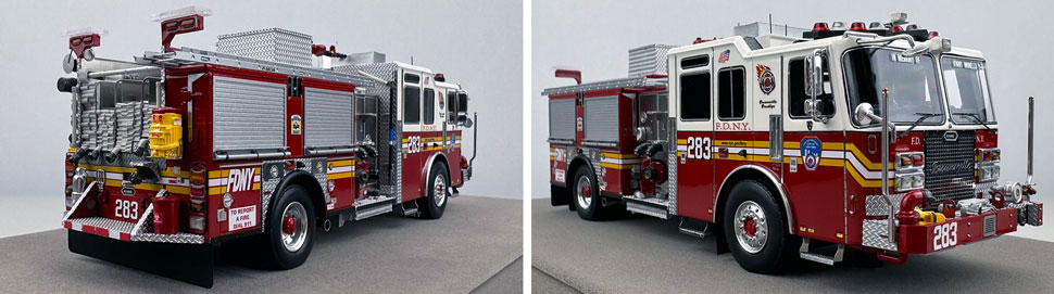 FDNY KME Engine 283 1:50 scale model close up pictures 11-12