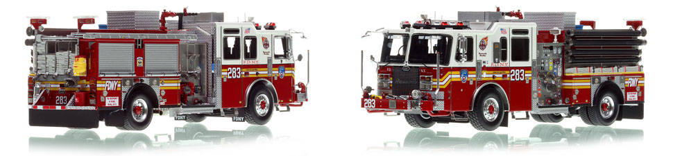 FDNY KME Engine 283 is a museum grade 1:50 scale model