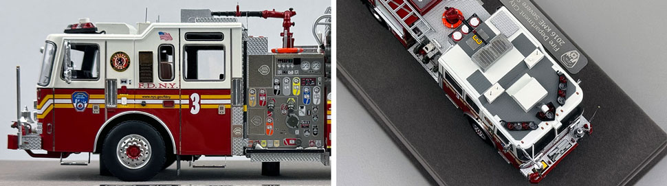 FDNY KME Engine 3 1:50 scale model close up pictures 5-6