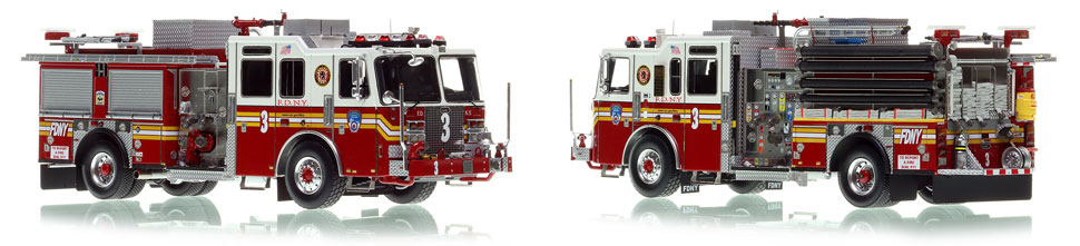 FDNY KME Engine 3 is a museum grade 1:50 scale model