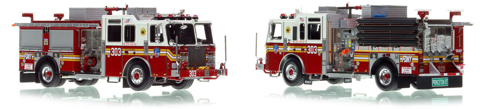 FDNY KME Engine 303 is a museum grade 1:50 scale model