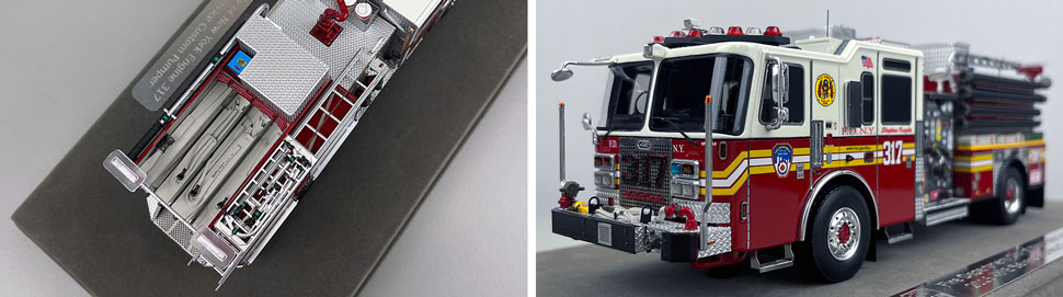 1:50 scale FDNY KME Engine 317 close up pictures 3-4