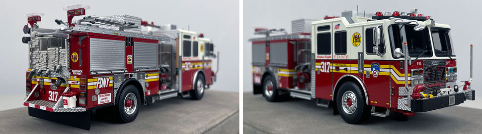 1:50 scale FDNY KME Engine 317 close up pictures 11-12