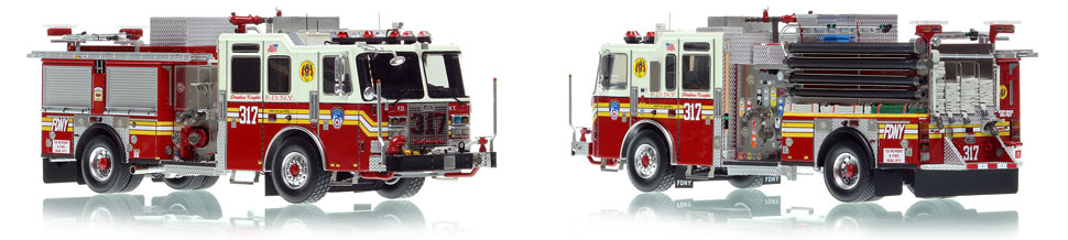 FDNY Engine 317 in Queens is a museum grade 1:50 scale model