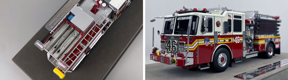 1:50 scale FDNY KME Engine 46 close up pictures 3-4