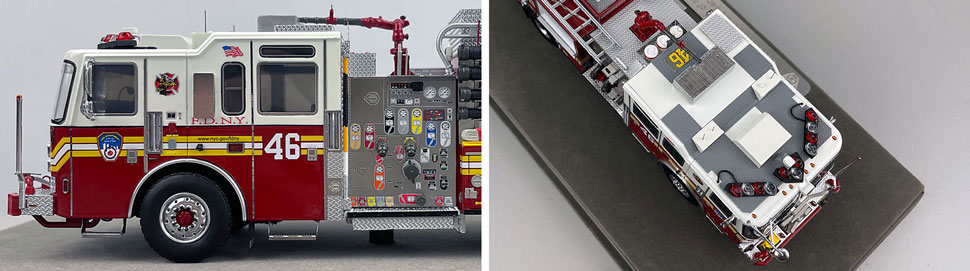 1:50 scale FDNY KME Engine 46 close up pictures 5-6