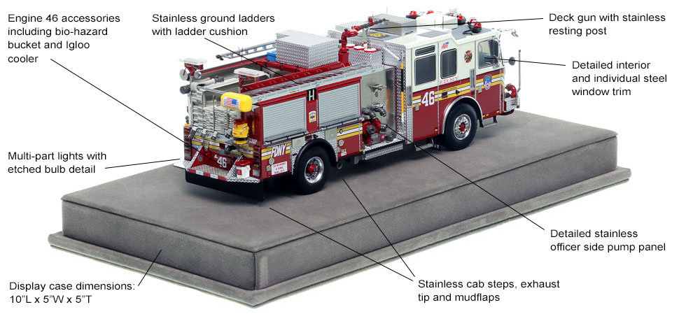 Specs and Features of FDNY's KME Engine 46 scale model