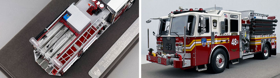 FDNY KME Engine 48 1:50 scale model close up pictures 3-4