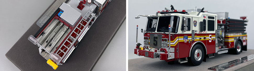 1:50 scale FDNY KME Engine 5 close up pictures 3-4