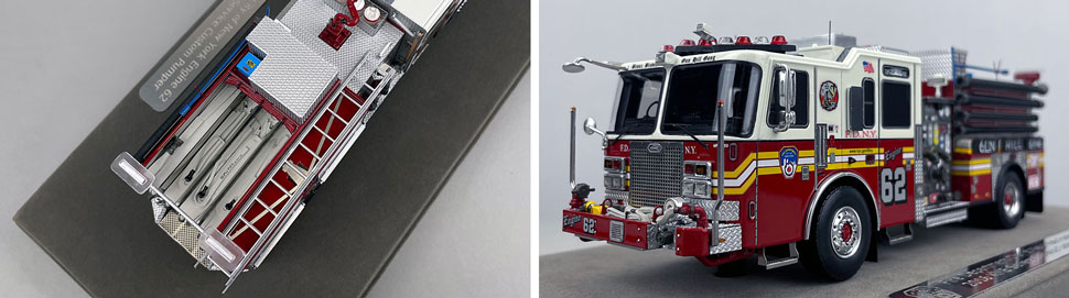 1:50 scale FDNY KME Engine 62 close up pictures 3-4