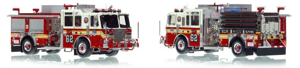 FDNY Engine 62 in the Bronx is a museum grade 1:50 scale model